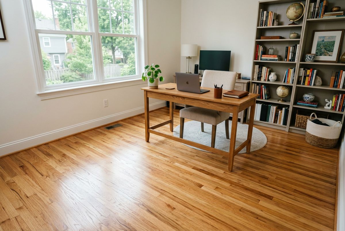 Recently installed flooring in a Ambler, PA home