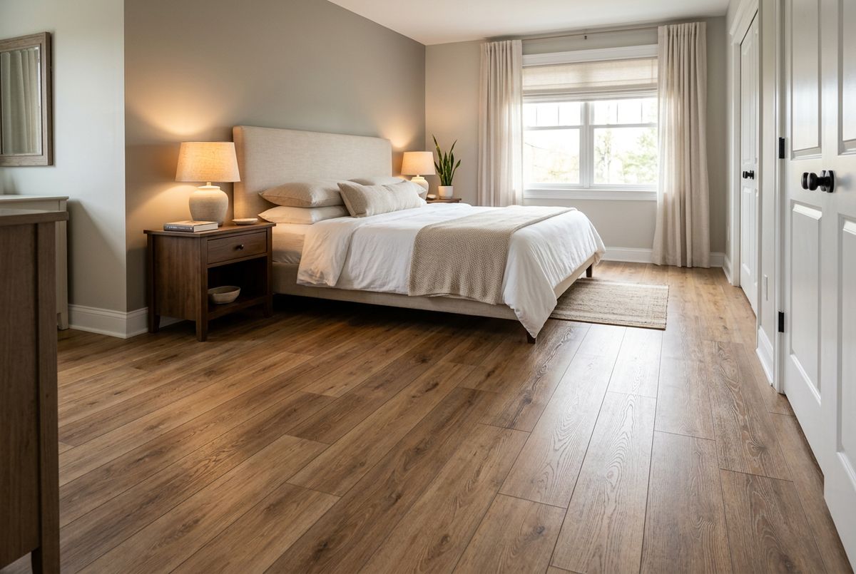 Recently installed flooring in a Apopka, FL home