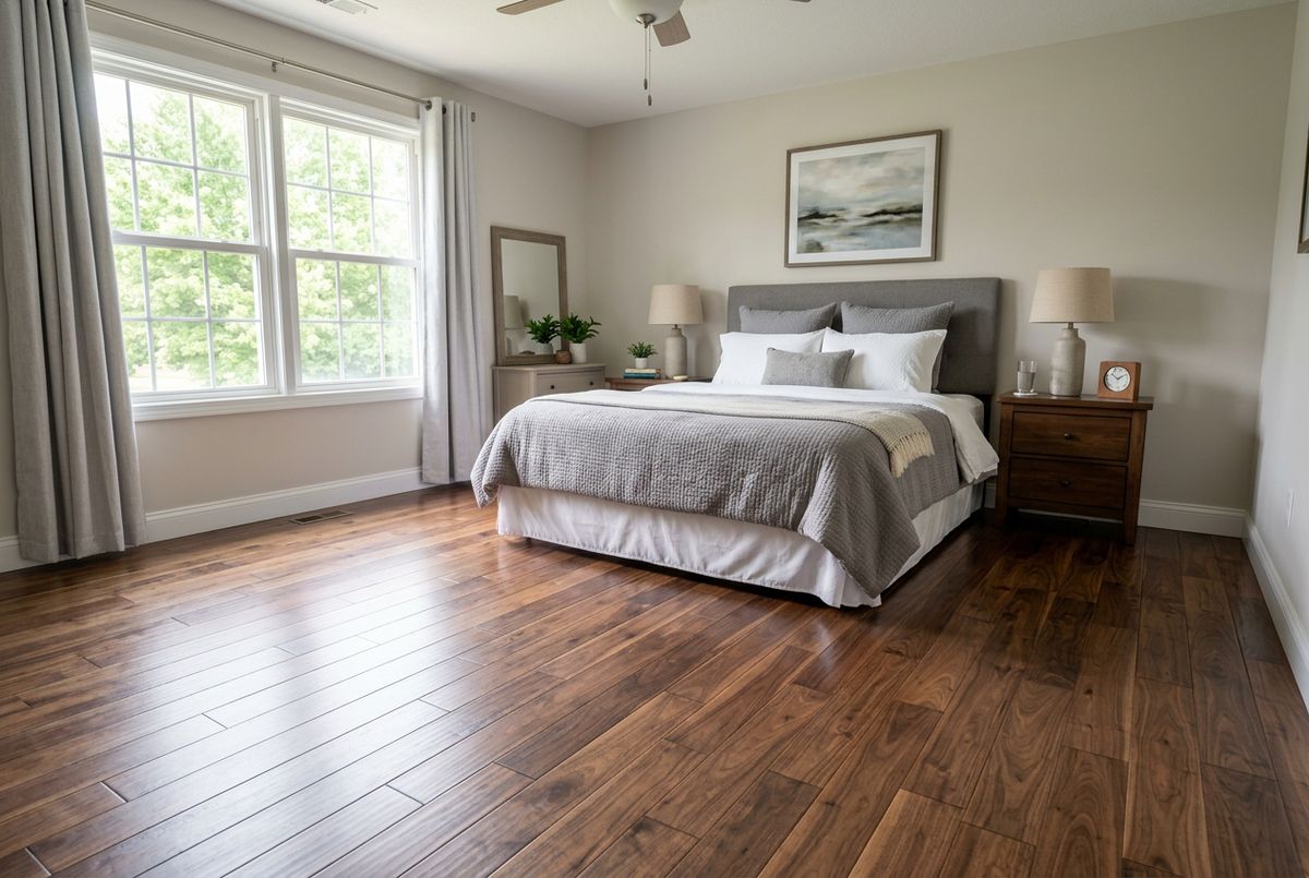 Recently installed flooring in a Arbutus, MD home