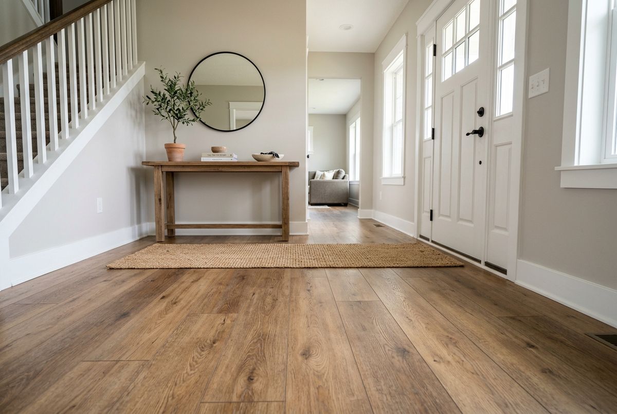 Recently installed flooring in a Atlanta, GA home