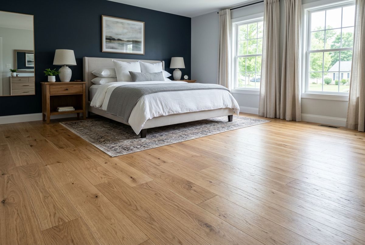 Recently installed flooring in a Avondale Estates, GA home