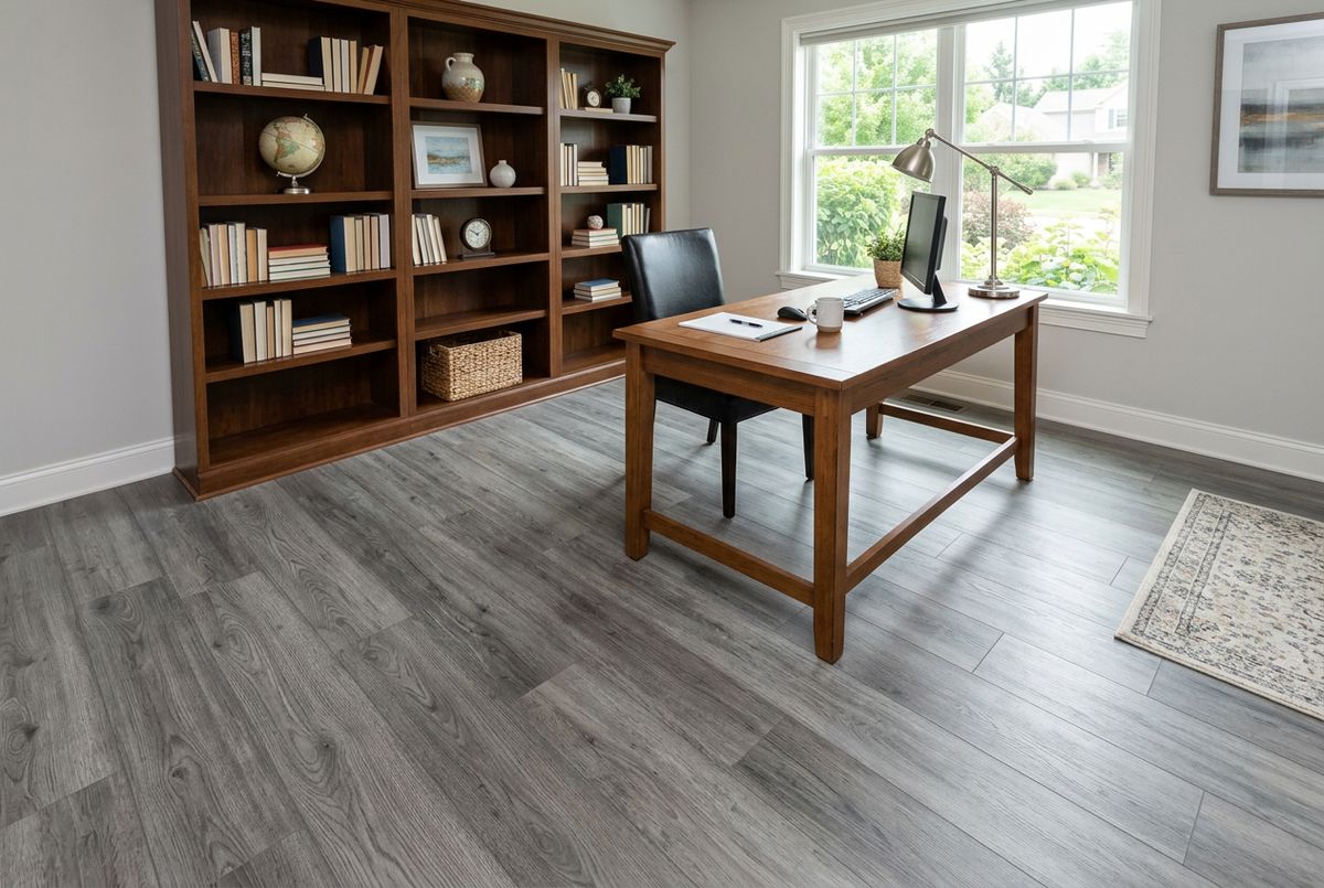 Recently installed flooring in a Carbon Hill, AL home