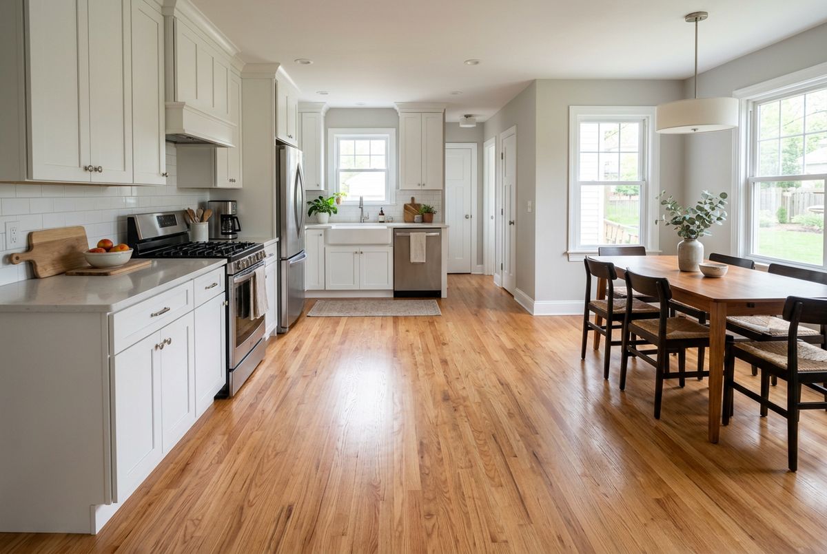 Recently installed replacement windows in a Charles Village, MD home