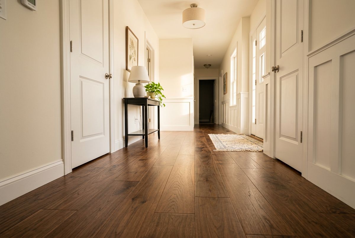 Recently installed flooring in a Cincinnati, OH home