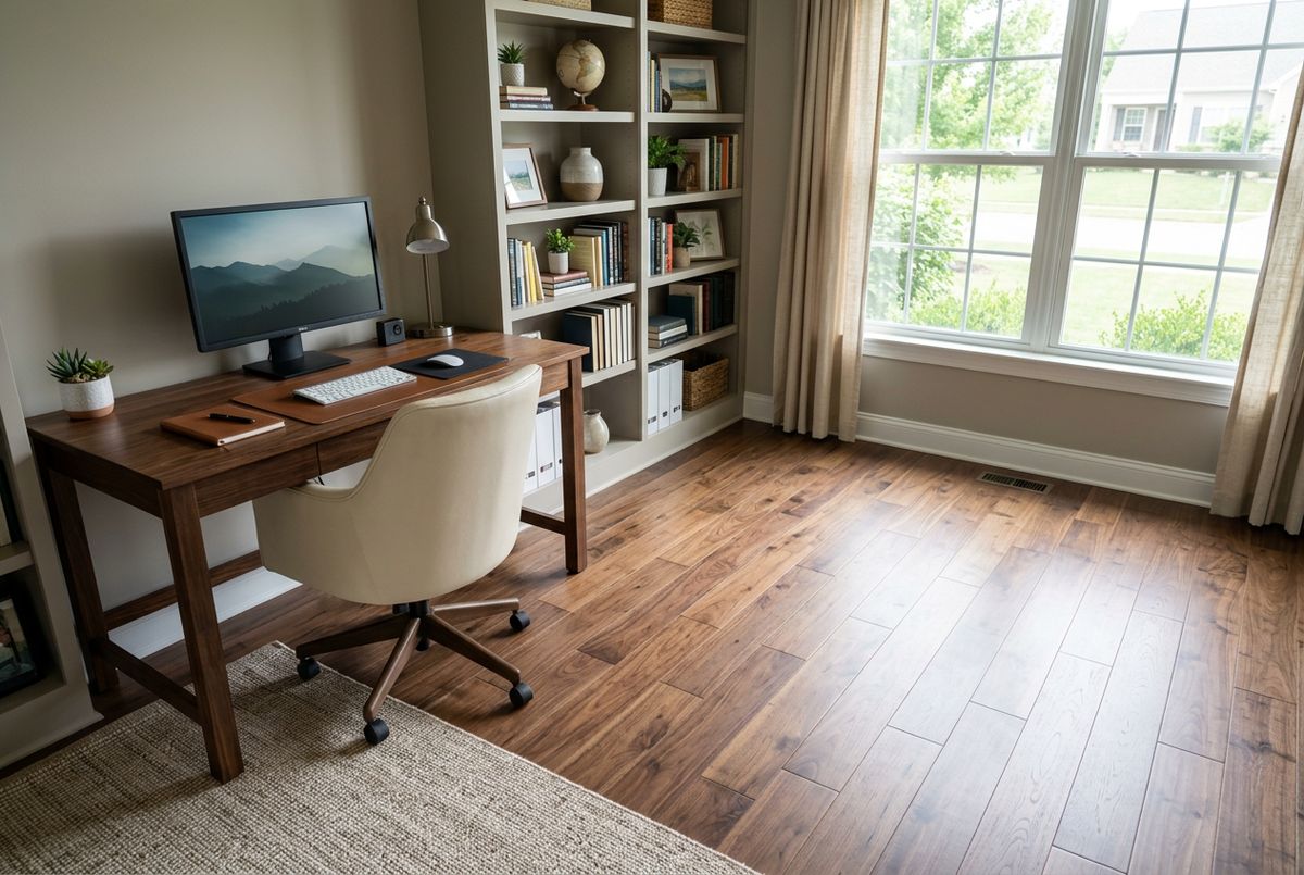 Recently installed flooring in a Coatesville, PA home