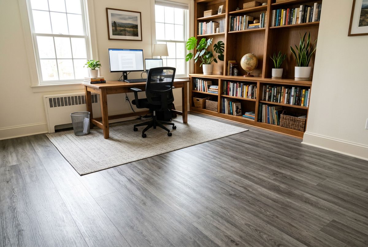 Recently installed flooring in a Coolidge, AZ home