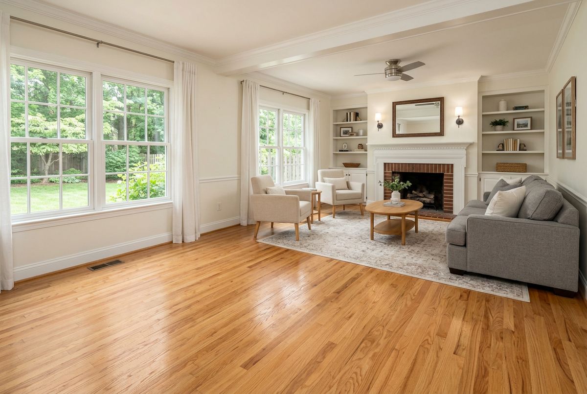 Recently installed flooring in a Coraopolis, PA home
