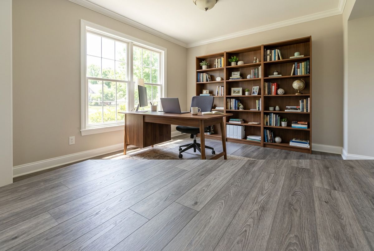 Recently installed flooring in a Dayton, MD home