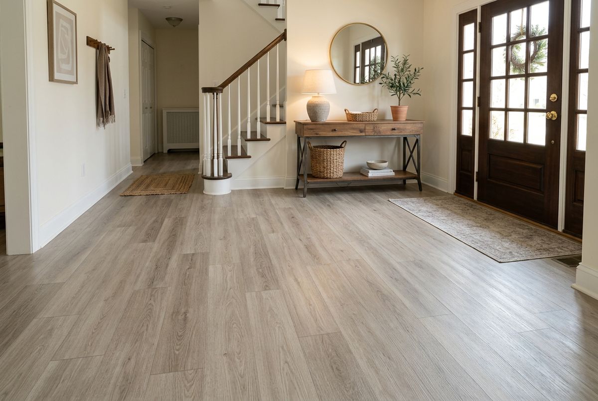 Recently installed flooring in a Dillsburg, PA home