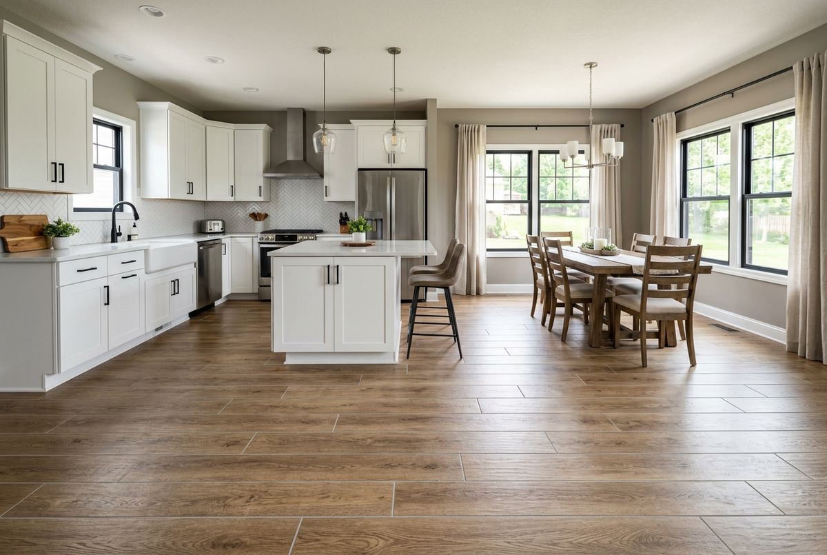 Recently installed flooring in a Downtown Ocala, FL home