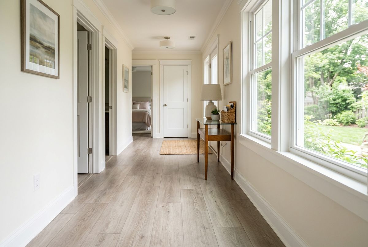 Recently installed flooring in a Edgewater, CO home