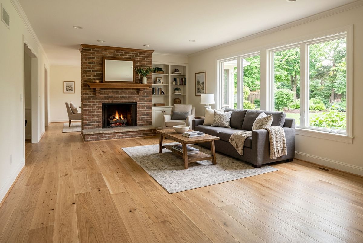 Recently installed flooring in a Old Fourth Ward, GA home