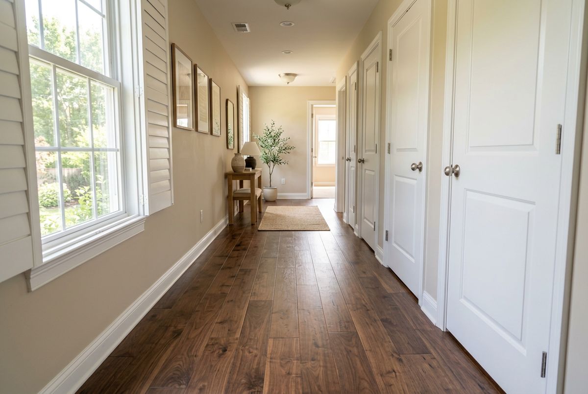 Recently installed flooring in a Pinellas Park, FL home