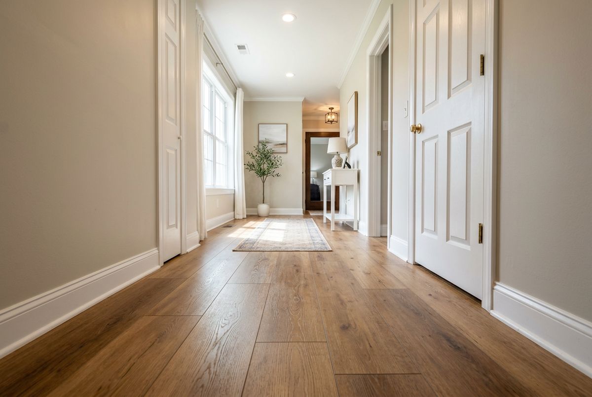 Recently installed flooring in a Spring Hill, FL home