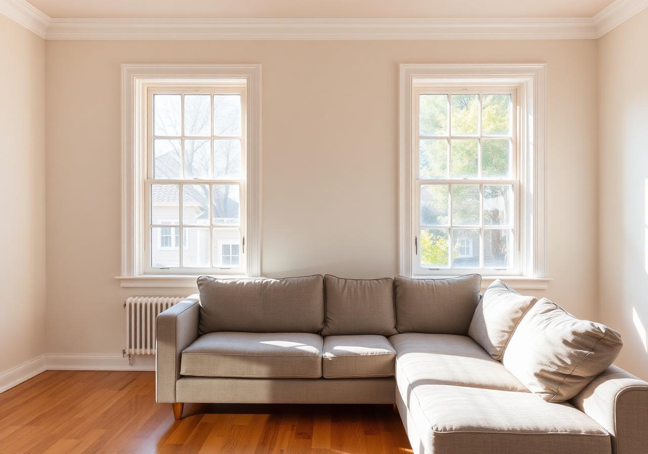 Uploaded room photo with the original windows